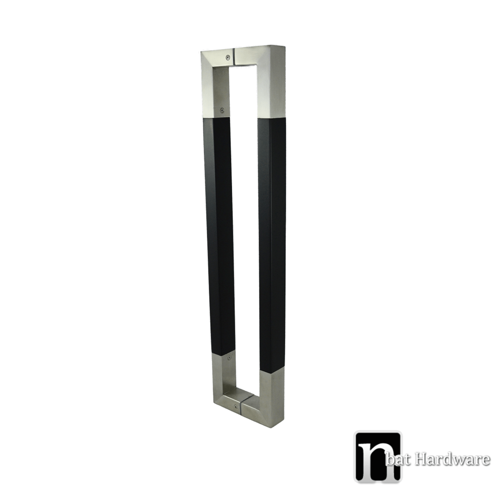 1000mm Wood Stainless Steel Entry Door Pulls Nbat Hardware Gilchrist Entry Door Pull Pair 1000mm Mix Of Wood And Stainless Steel