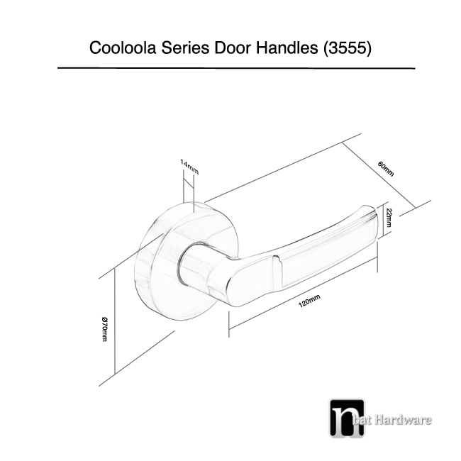 Round Entrance Lever Lock Set nBat Hardware