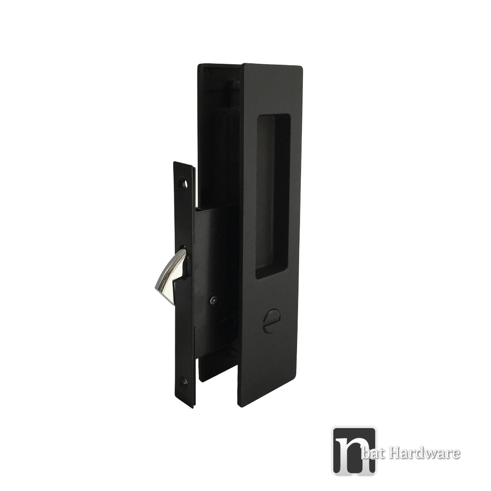 Details About Sliding Door Lock Privacy Handle Set 2024 Matt Black Handles