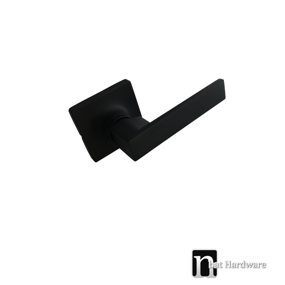 Matte Black Square Dummy Handle nBat Hardware
