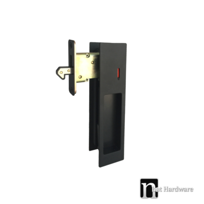 Matt Black Finish Sliding Door Handles Nbat Hardware Matt Black Sliding Door Privacy Set With Indicator Jordan Series