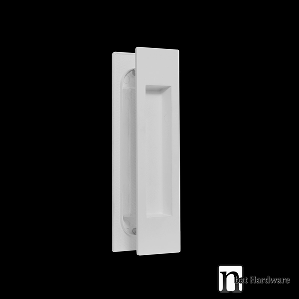 150mm White Finish Sliding Door Flush Pulls Nbat Hardware White Finish Sliding Door Flush Pulls, Sliding Door Pulls Recessed