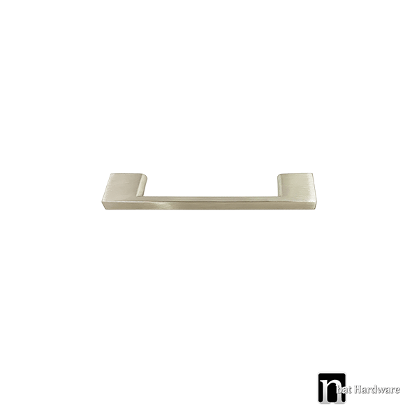 Guolich 2 Pcs Hole Centers 3.77 Inch(96mm) Kitchen Drawer Handle Door Cabinet Pulls Stainless Steel Handle Modern Brushed Brass Hardware For Wardrobe Bathroom Dresser (Matte Black